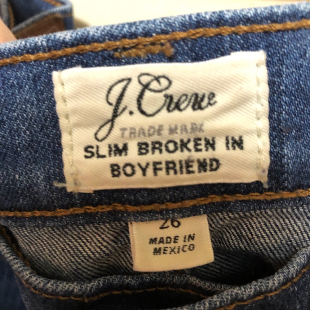 J.Crew Slim Broken In Boyfriend Jeans